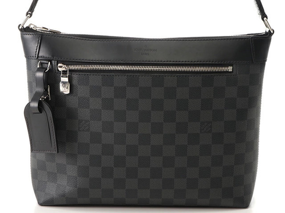 LOUIS VUITTON Mick NM Shoulder Bag Damier Graphite Black